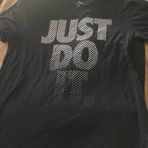 Nike t-shirt with “JUST DO IT” graphic on the front, size L